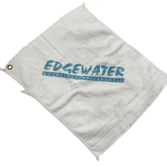 Vtg Golf Towels set of 5 Edgewater Casino Womens Navy Golf B of A First American - Picture 3 of 9